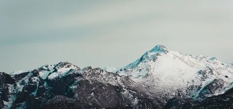 Snowy Mountain Peak 4K Wallpaper · mountains · 3840×1792