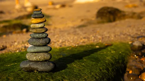 Fond d'écran Pierres zen 4K · minimal · 3840×2154