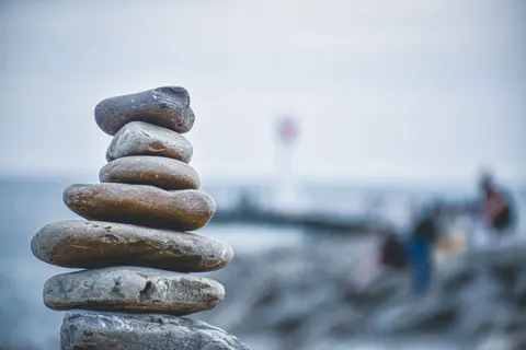 Fond d'écran Pierres zen 4K · minimal · 3840×2560