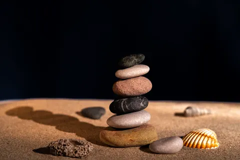 Fond d'écran Pierres zen 4K · minimal · 3840×2560