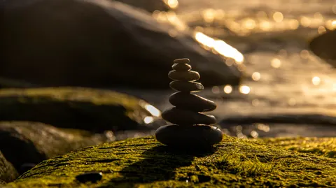 Fond d'écran Pierres zen 4K · minimal · 3840×2154