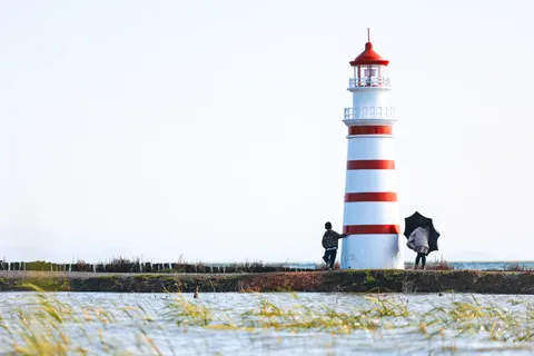 Lighthouse Coast 4K Wallpaper · ocean · 3840×2561