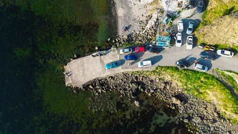 Papel de parede Ilha aérea 4K · ocean · 3840×2160