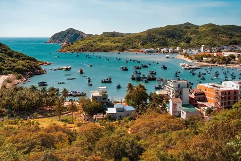 خلفية جزيرة من الجو بدقة 4K · ocean · 3840×2560