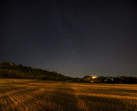 Papel de parede Via Láctea céu noturno 4K · space · 3840×3110