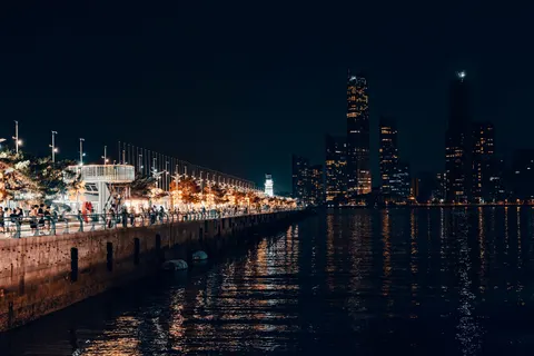 City Skyline at Night 4K Wallpaper · city · 3840×2560