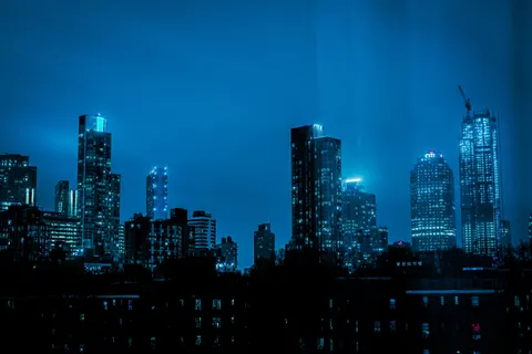 City Skyline at Night 4K Wallpaper · city · 3840×2560