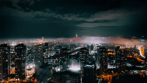 City Skyline at Night 4K Wallpaper · city · 3840×2160