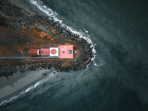 등대 해안 4K 배경화면 · ocean · 3840×2880