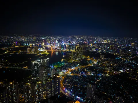 도시 항공뷰 4K 배경화면 · city · 3840×2880