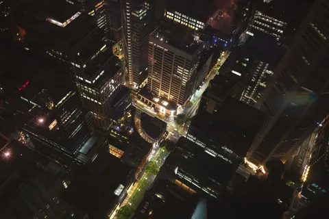 خلفية المدينة من الجو بدقة 4K · city · 3840×2560