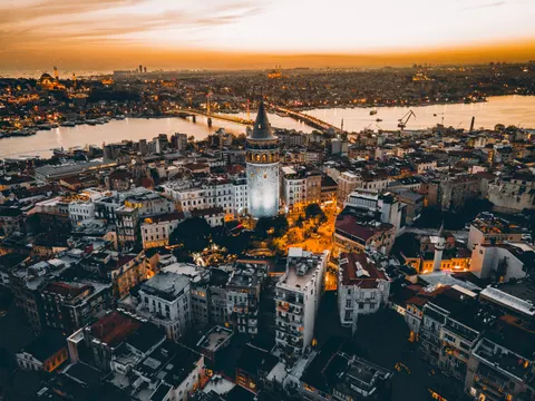 Fond d'écran Ville vue aérienne 4K · city · 3840×2880