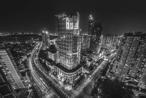 خلفية المدينة من الجو بدقة 4K · city · 3840×2567