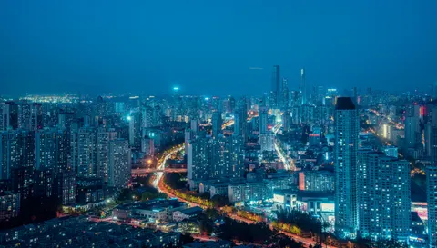 City Aerial 4K Wallpaper · city · 3840×2187