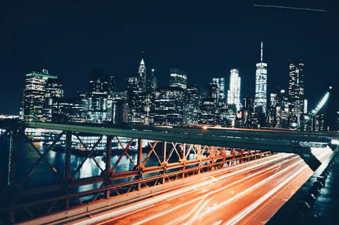Fondo de pantalla Puente de ciudad 4K · city · 3840×2553