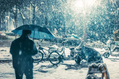 Sfondo Nevicata 4K · winter · 3840×2563