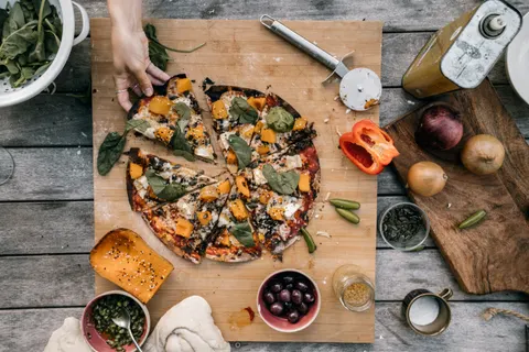 خلفية بيتزا بدقة 4K · food · 3840×2560