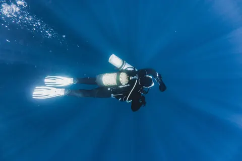 Обои Глубокий синий 4K · underwater · 3840×2560