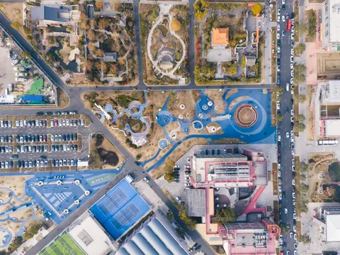Sfondo Città dall'Alto 4K · aerial · 3840×2880