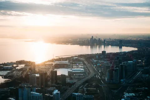 Tapeta Miasto z Lotu Ptaka 4K · aerial · 3840×2560