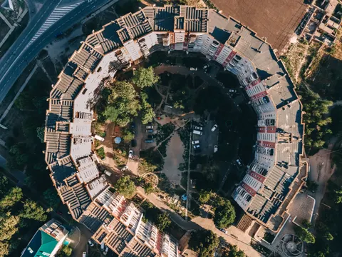 Hình nền Thành Phố Nhìn Từ Trên Cao 4K · aerial · 3840×2880