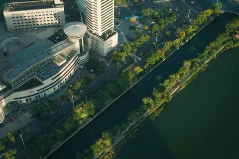 Sfondo Città dall'Alto 4K · aerial · 3840×2560