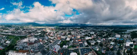Aerial City 4K Wallpaper · aerial · 3840×1543