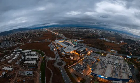 والپیپر نمای هوایی شهر با کیفیت 4K · aerial · 3840×2279
