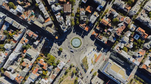 Обои Город с высоты 4K · aerial · 3840×2160