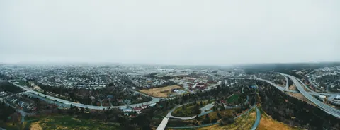 Fondo de pantalla Ciudad desde el Aire 4K · aerial · 3840×1470