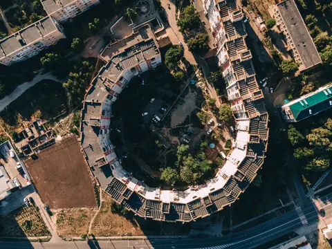 Aerial City 4K Wallpaper · aerial · 3840×2880