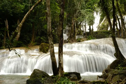 Jungle Waterfall 4K Wallpaper · waterfall · 3840×2560