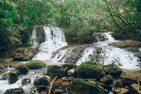 Jungle Waterfall 4K Wallpaper · waterfall · 3840×2560