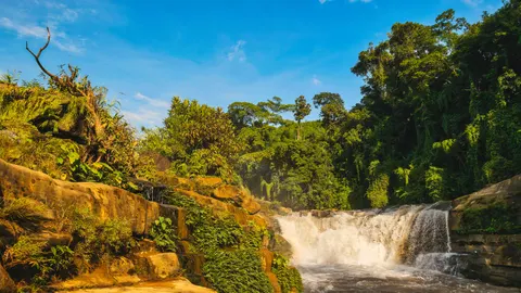 जंगल का झरना 4K वॉलपेपर · waterfall · 3840×2160