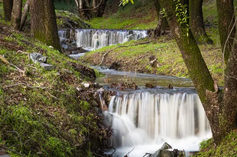 Fond d'écran Cascade 4K · nature · 3840×2543