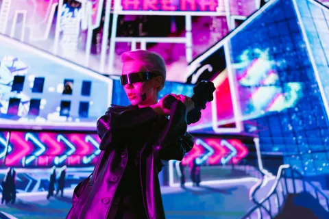 네온 도시 4K 배경화면 · neon · 3840×2560