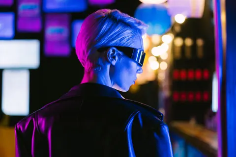 Tapeta Neonowe Miasto 4K · neon · 3840×2560