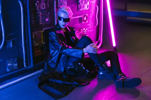 Tapeta Neonowe Miasto 4K · neon · 3840×2560