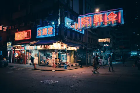 霓虹都市 4K桌布 · neon · 3840×2560