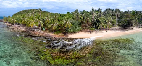 熱帶島嶼 4K桌布 · tropical · 3840×1797