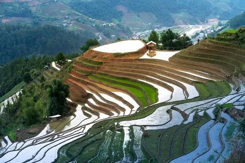 Rice Terraces 4K Wallpaper · nature · 3840×2561