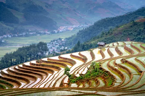 Rice Terraces 4K Wallpaper · nature · 3840×2560