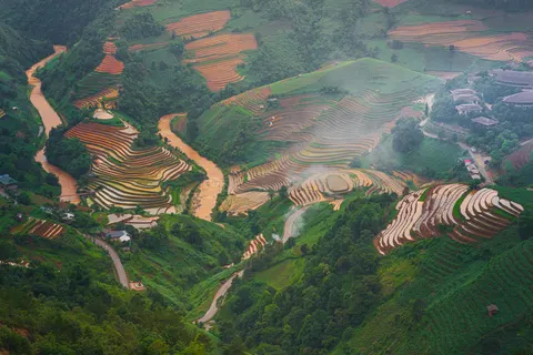 Rice Terraces 4K Wallpaper · nature · 3840×2563