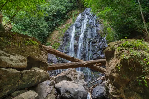 Tropical Falls 4K Wallpaper · tropical · 3840×2560