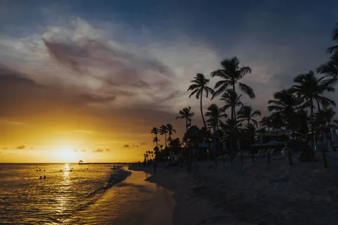 उष्णकटिबंधीय सूर्यास्त 4K वॉलपेपर · tropical · 3840×2560