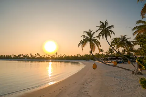 Tapeta Tropikalny Zachód Słońca 4K · tropical · 3840×2560
