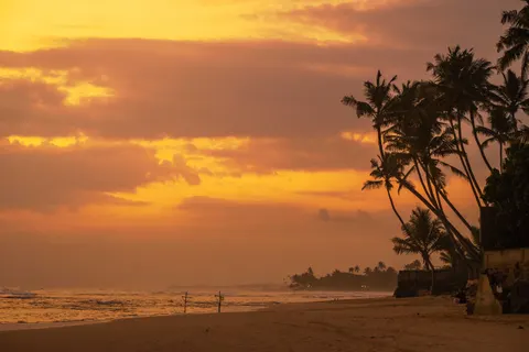 उष्णकटिबंधीय सूर्यास्त 4K वॉलपेपर · tropical · 3840×2560
