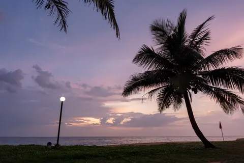 उष्णकटिबंधीय सूर्यास्त 4K वॉलपेपर · tropical · 3840×2560