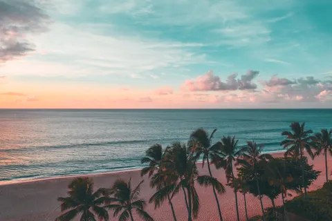 उष्णकटिबंधीय सूर्यास्त 4K वॉलपेपर · tropical · 3840×2558