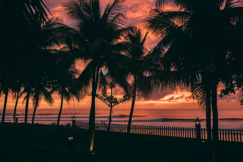 Tapeta Tropikalny Zachód Słońca 4K · tropical · 3840×2560